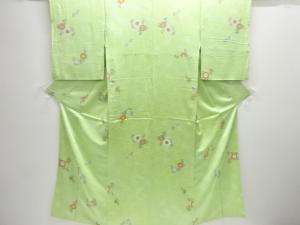 菊唐草模様小紋着物